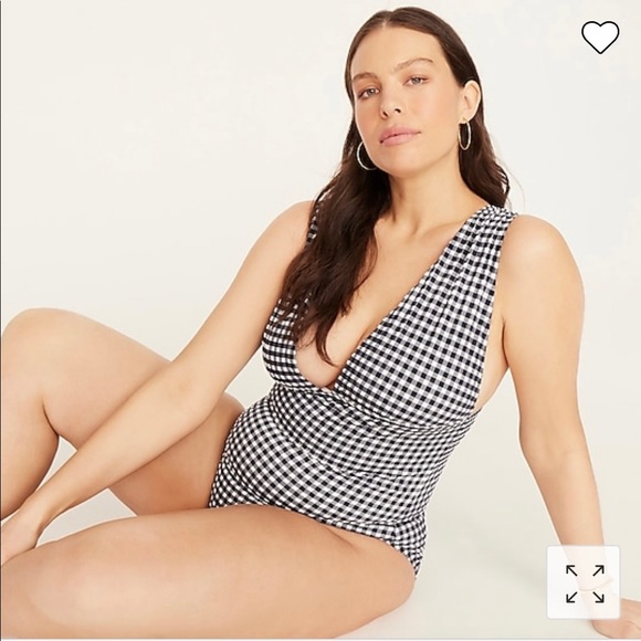 Brand New J.Crew V-neck One Piece in Gingham - Picture 6 of 10